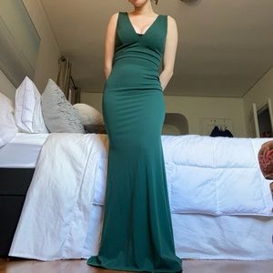 Windsor Green Emerald wedding guest gown